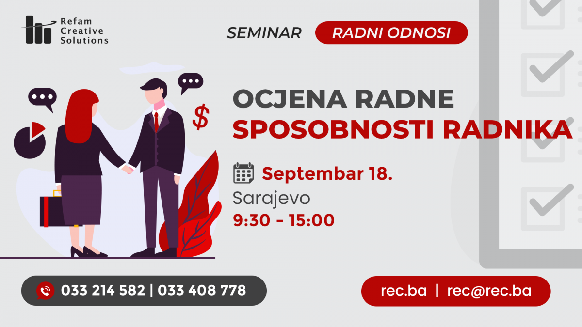 Seminar o ocjeni radne sposobnosti radnika - Radni Odnosi FBiH